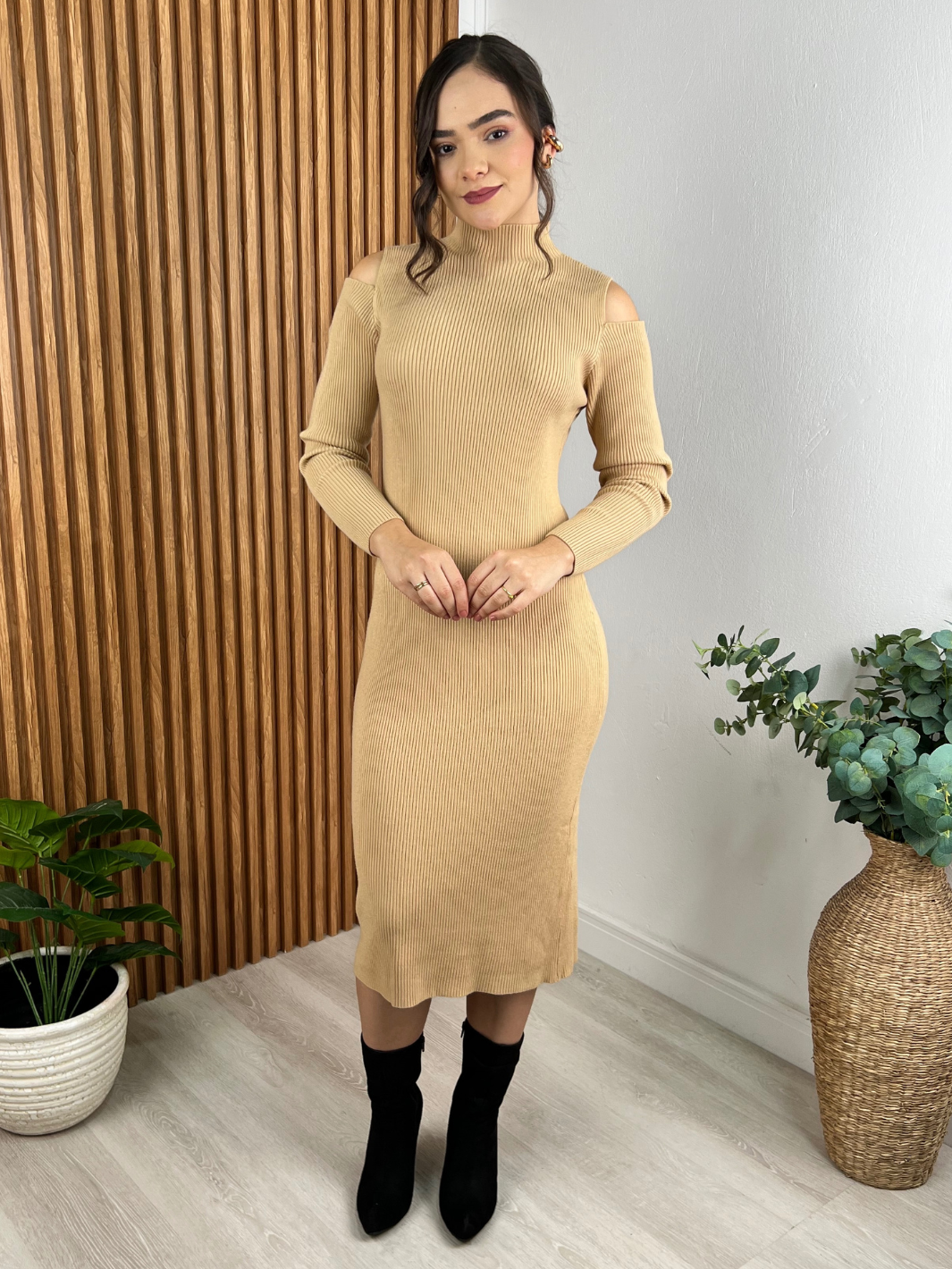 VESTIDO ALEJANDRA - BEIGE