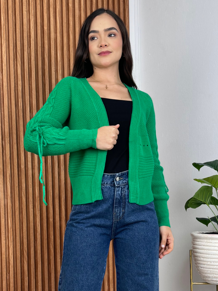 CARDIGAN MOANA - VERDE PERICO