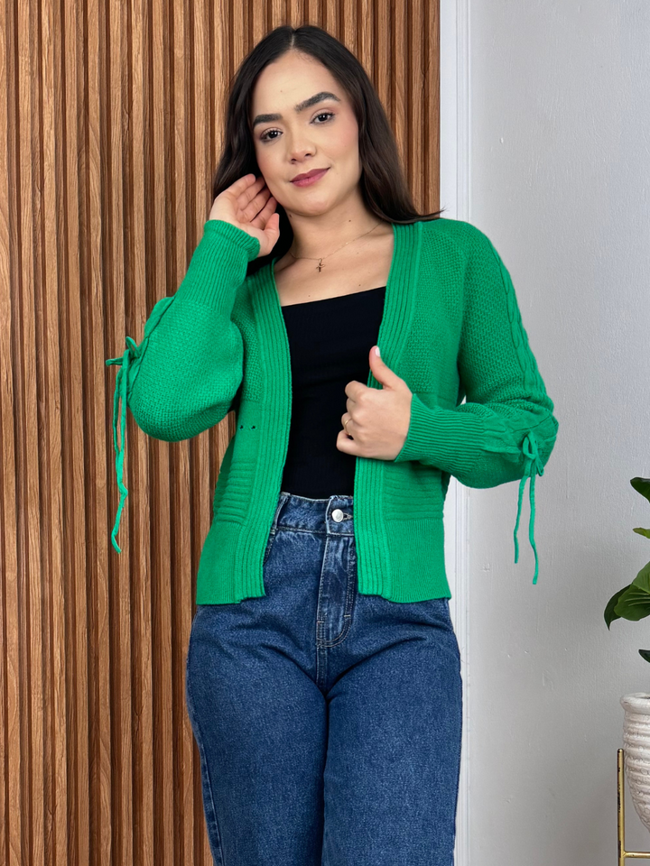 CARDIGAN MOANA - VERDE PERICO