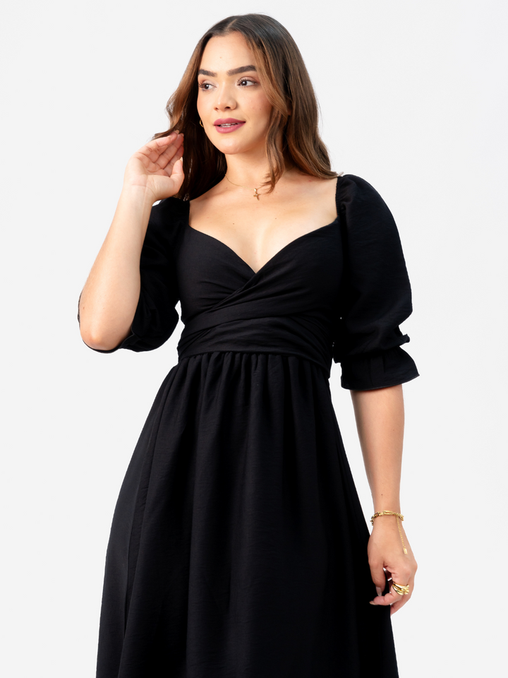 VESTIDO ANGELINA - NEGRO