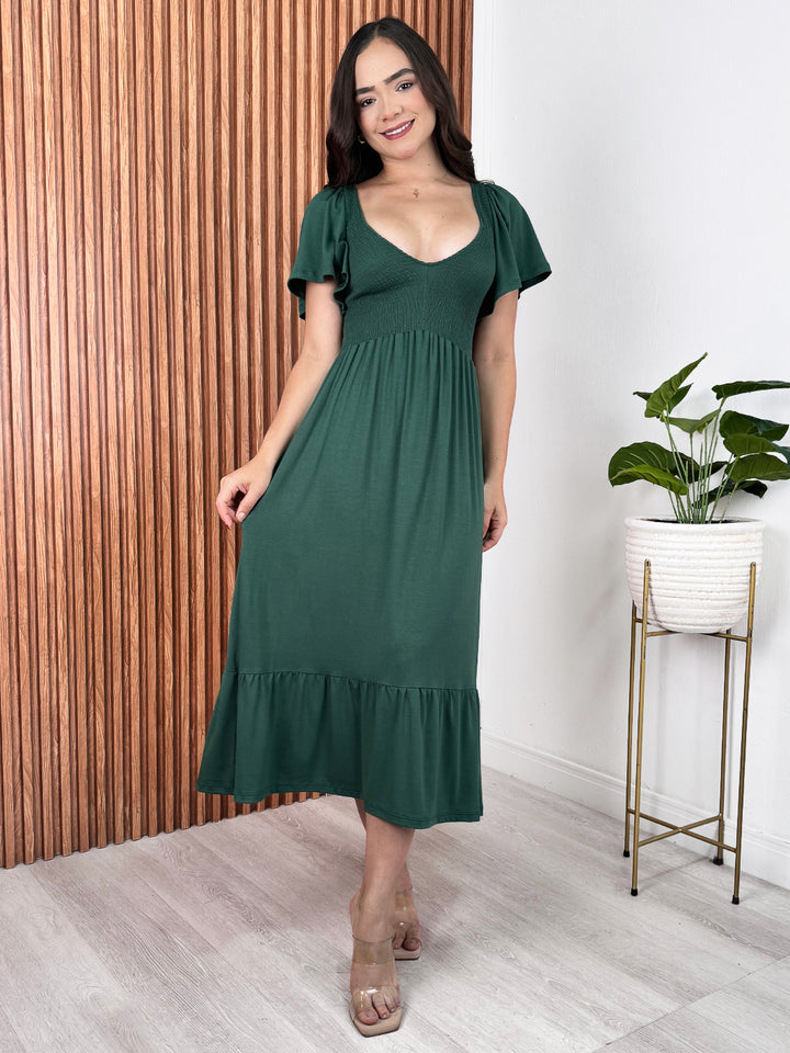 VESTIDO DESIREE - VERDE BOTELLA