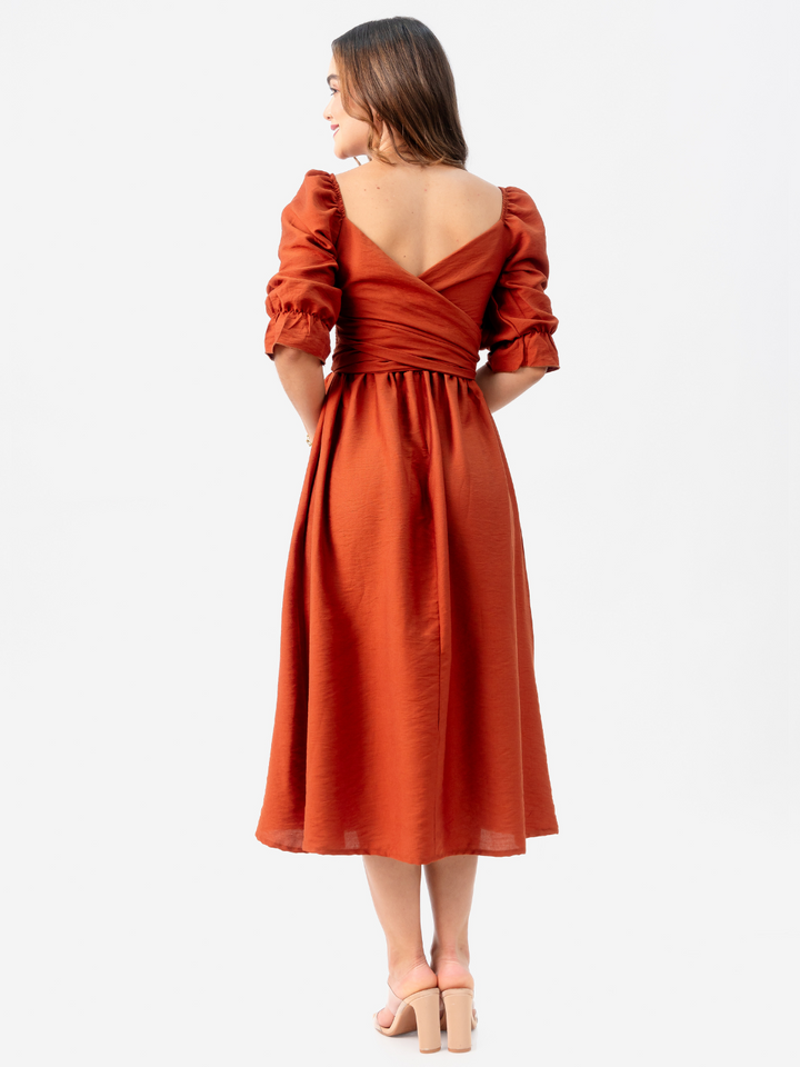 VESTIDO ANGELINA - RUST