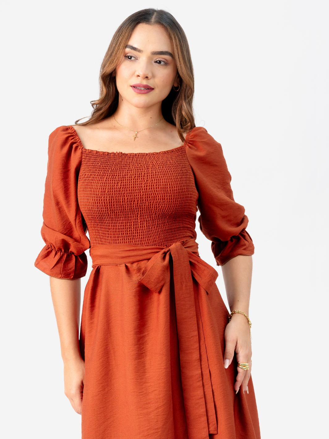 VESTIDO ANGELINA - RUST