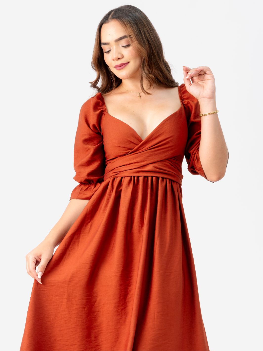 VESTIDO ANGELINA - RUST