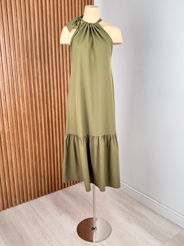 VESTIDO GRACIA - VERDE MILITAR