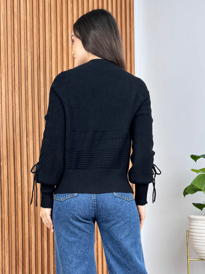 CARDIGAN MOANA - NEGRO