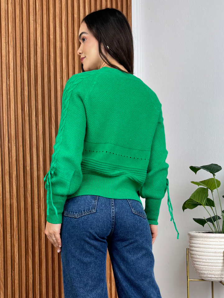 CARDIGAN MOANA - VERDE PERICO