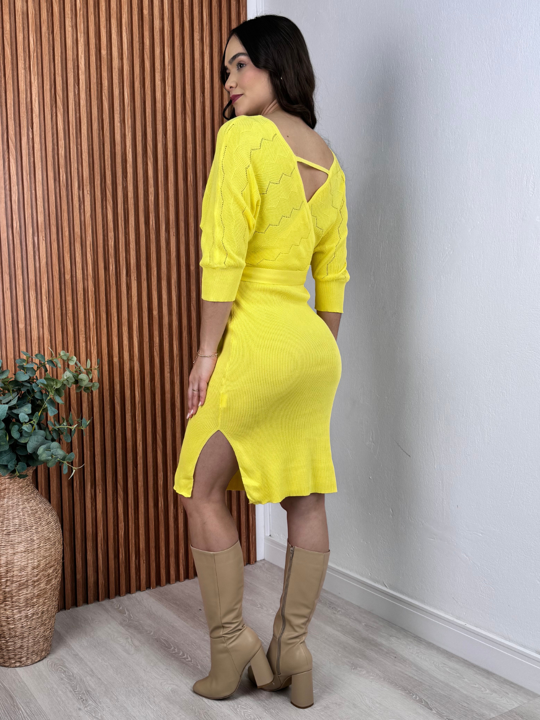 VESTIDO LARISA - AMARILLO