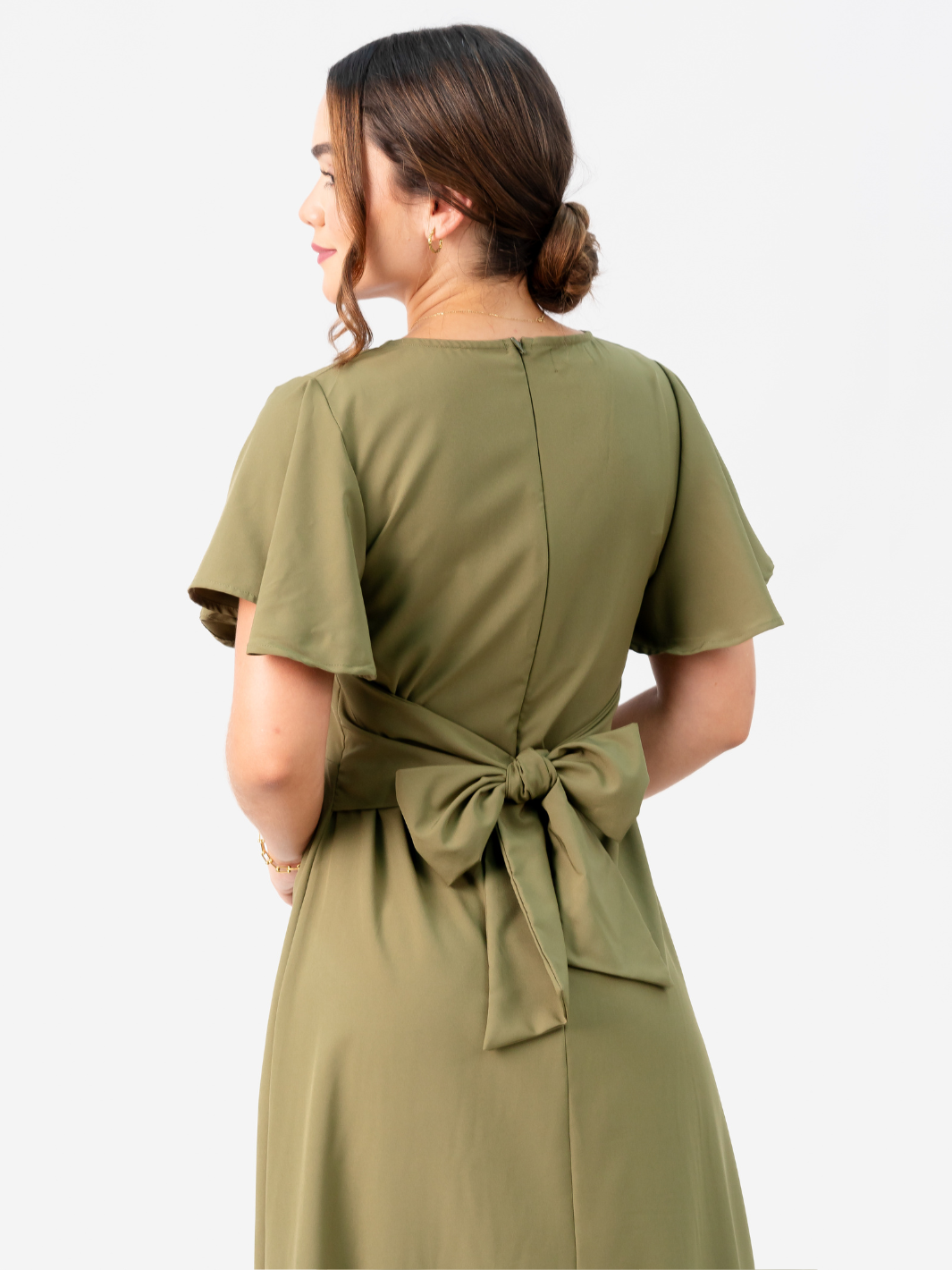 VESTIDO GLENDA - VERDE MILITAR