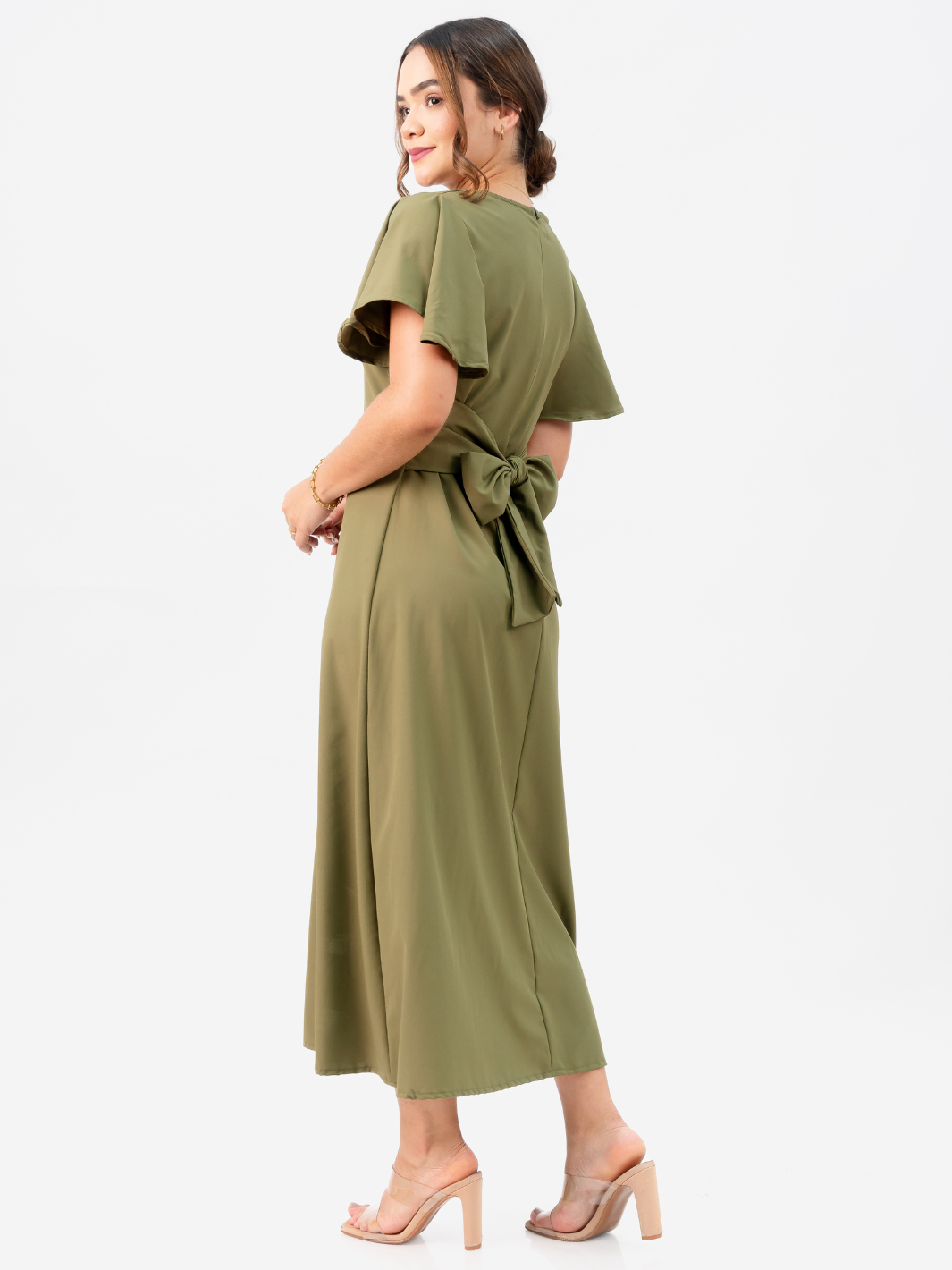 VESTIDO GLENDA - VERDE MILITAR