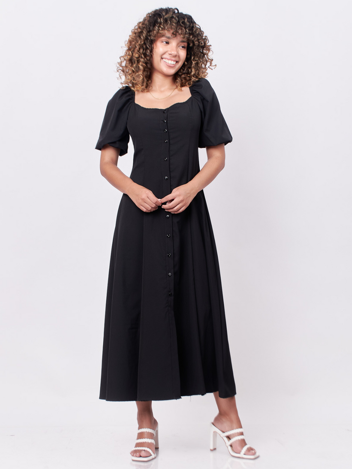 VESTIDO MAGDALENA - NEGRO