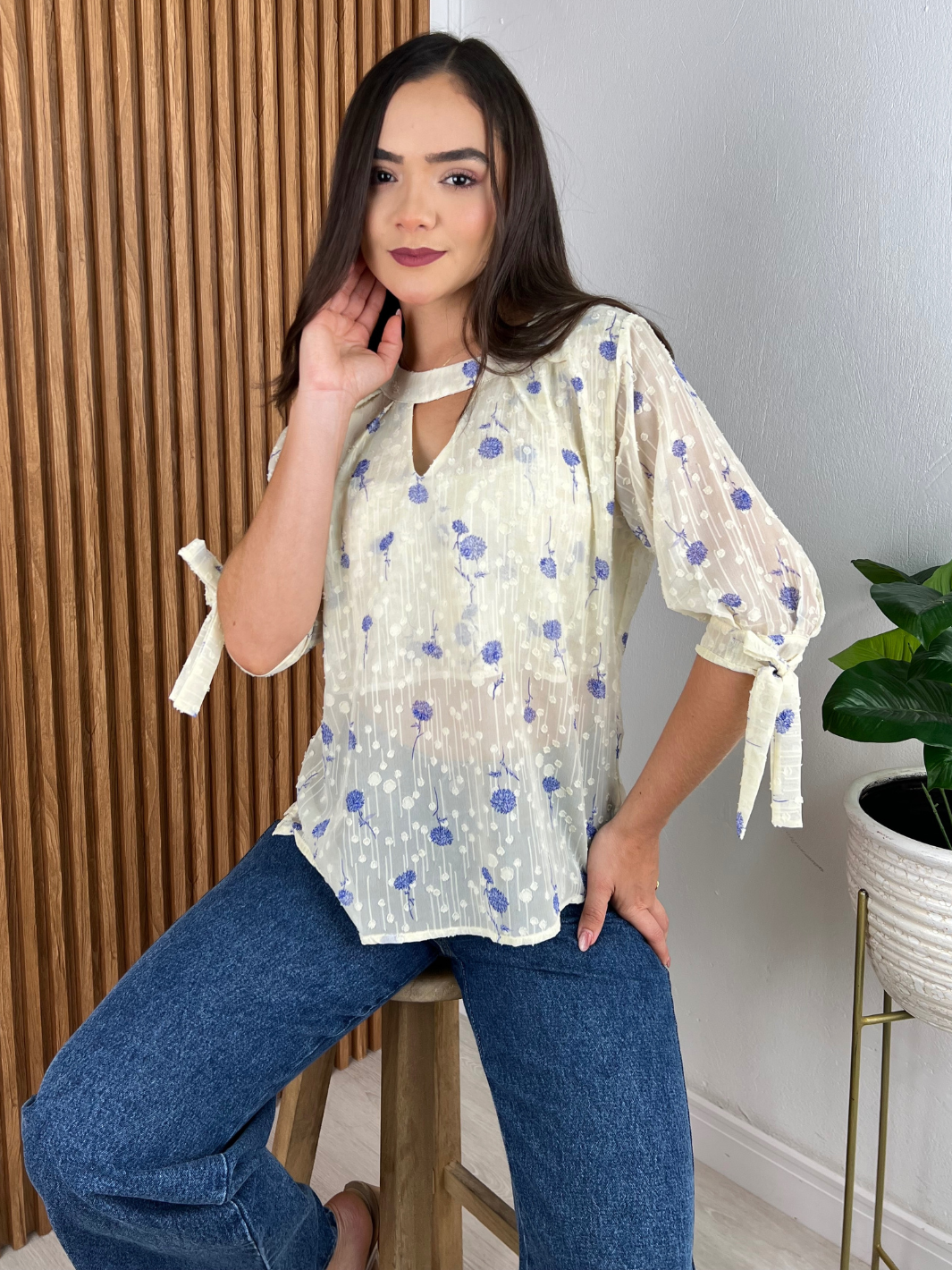 BLUSA GASA - AMARILLO PASTEL