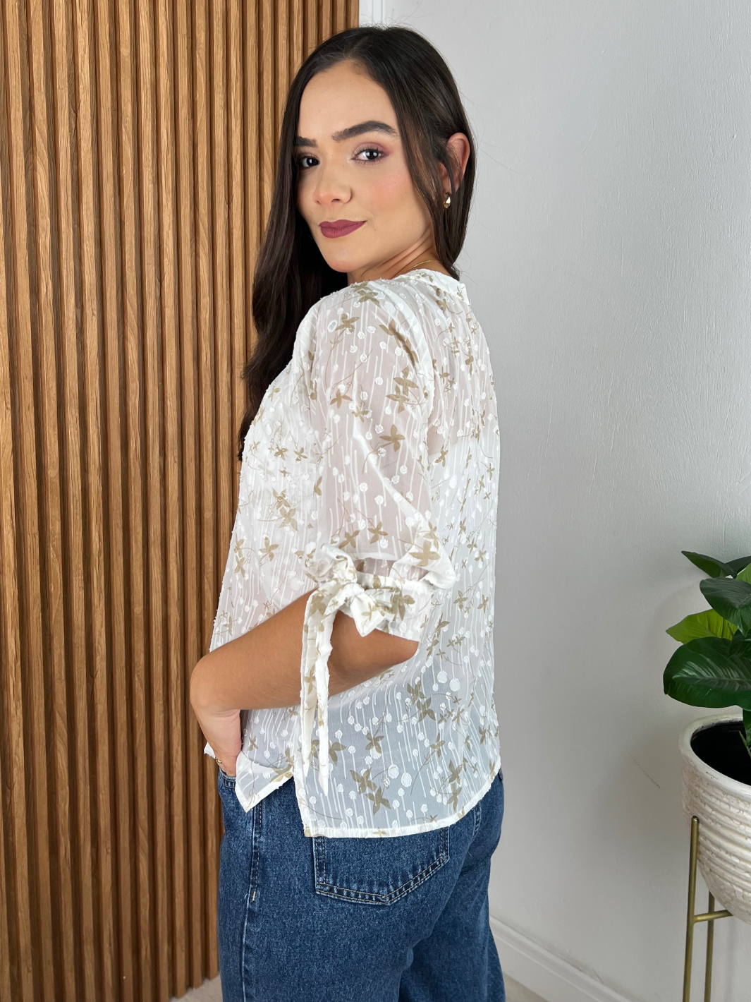 BLUSA GASA - PERLA