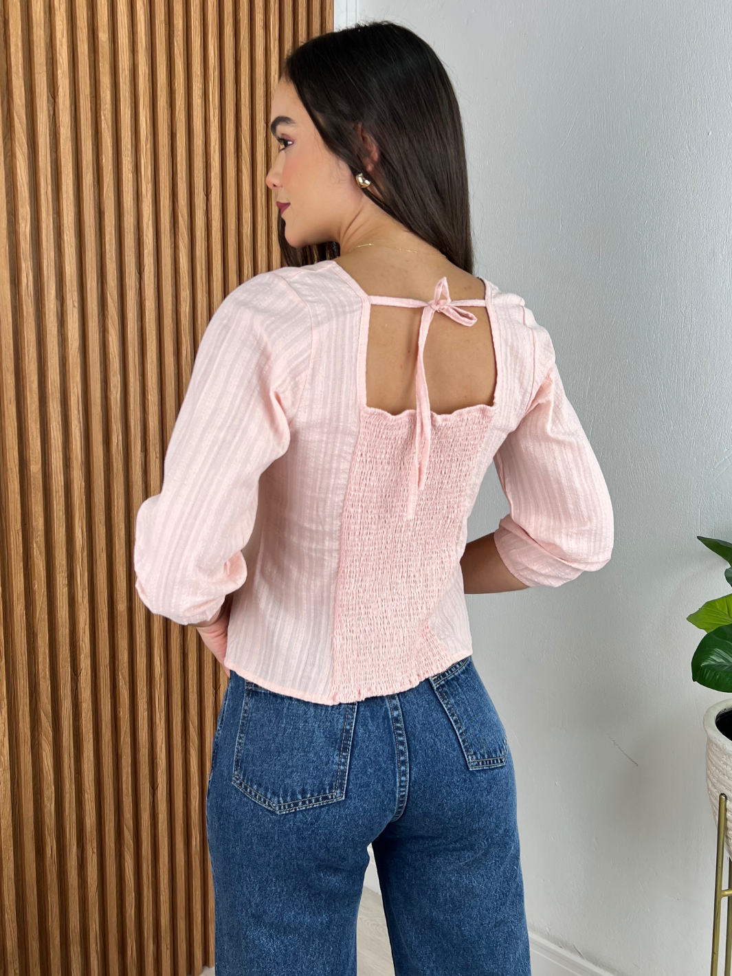 BLUSA MIRANA - PALO ROSA